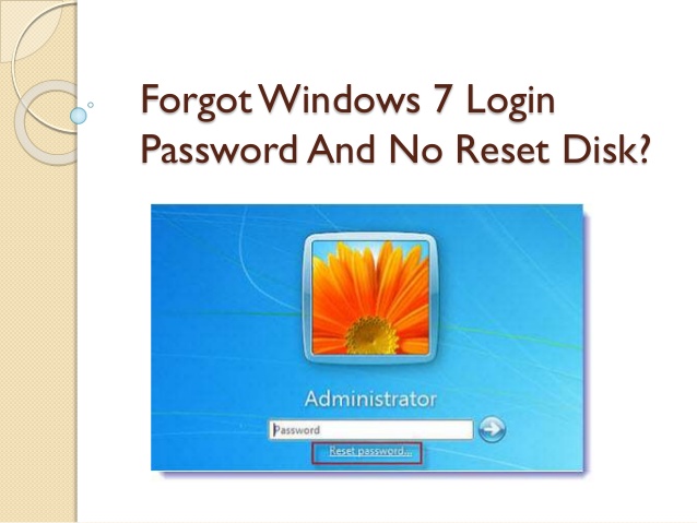 forgot administrator password windows 7